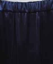 ZMLCW01140 al'aise modulation(アレーズモジュレーション) ベロアワイドパンツ ネイビー