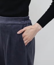 ZMLCW05140 al'aise modulation(アレーズモジュレーション) コーディロイ裏起毛ワイドパンツ ネイビー