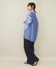 ZMLEE01105 al'aise modulation(アレーズモジュレーション) 【セットアップ対応】【洗える】フルダルワイドパンツ ネイビー