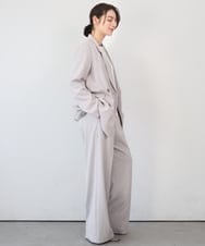 ZMLEE01105 al'aise modulation(アレーズモジュレーション) 【セットアップ対応】【洗える】フルダルワイドパンツ グレー