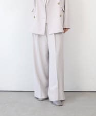 ZMLEE01105 al'aise modulation(アレーズモジュレーション) 【セットアップ対応】【洗える】フルダルワイドパンツ グレー