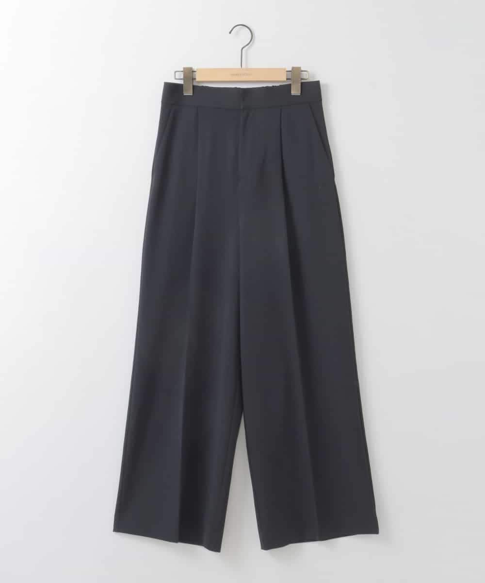 ZMLEE01105 al'aise modulation(アレーズモジュレーション) 【洗える】フルダルワイドパンツ ネイビー