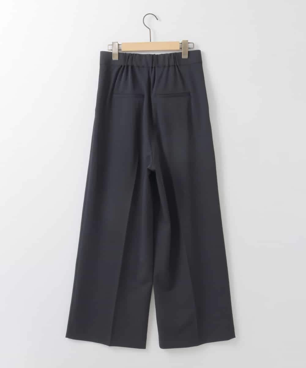 ZMLEE01105 al'aise modulation(アレーズモジュレーション) 【洗える】フルダルワイドパンツ ネイビー
