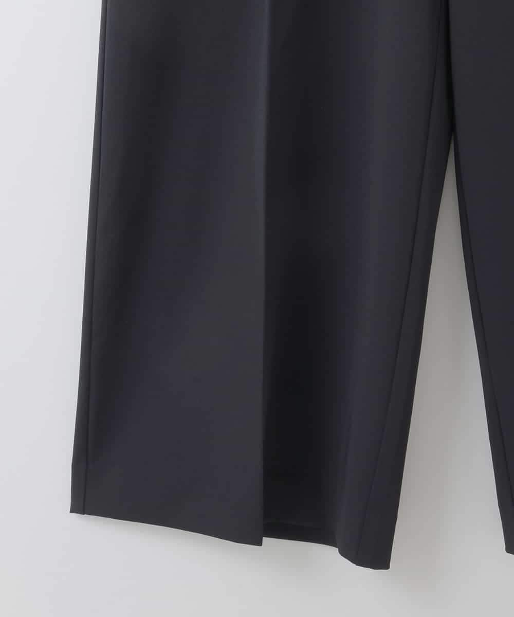 ZMLEE01105 al'aise modulation(アレーズモジュレーション) 【洗える】フルダルワイドパンツ ネイビー