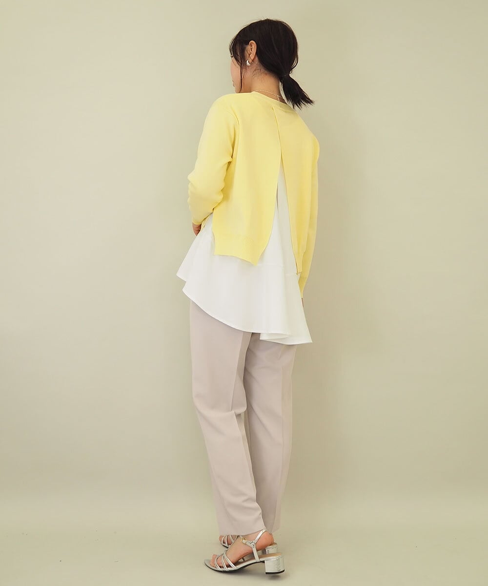 ZMLEE02100 al'aise modulation(アレーズモジュレーション) 【セットアップ対応】【洗える】フルダルテーパードパンツ グレー