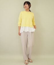 ZMLEE02100 al'aise modulation(アレーズモジュレーション) 【セットアップ対応】【洗える】フルダルテーパードパンツ グレー