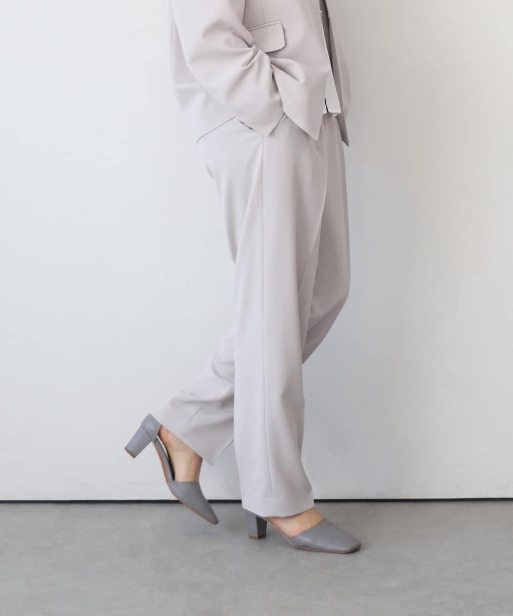 ZMLEE02100 al'aise modulation(アレーズモジュレーション) 【セットアップ対応】【洗える】フルダルテーパードパンツ グレー