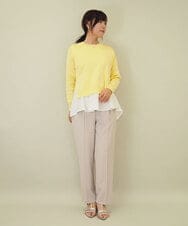 ZMLEE02100 al'aise modulation(アレーズモジュレーション) 【セットアップ対応】【洗える】フルダルテーパードパンツ グレー