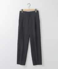 ZMLEE02100 al'aise modulation(アレーズモジュレーション) 【洗える】フルダルテーパードパンツ ネイビー