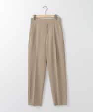 ZMLEE02100 al'aise modulation(アレーズモジュレーション) 【洗える】フルダルテーパードパンツ ベージュ