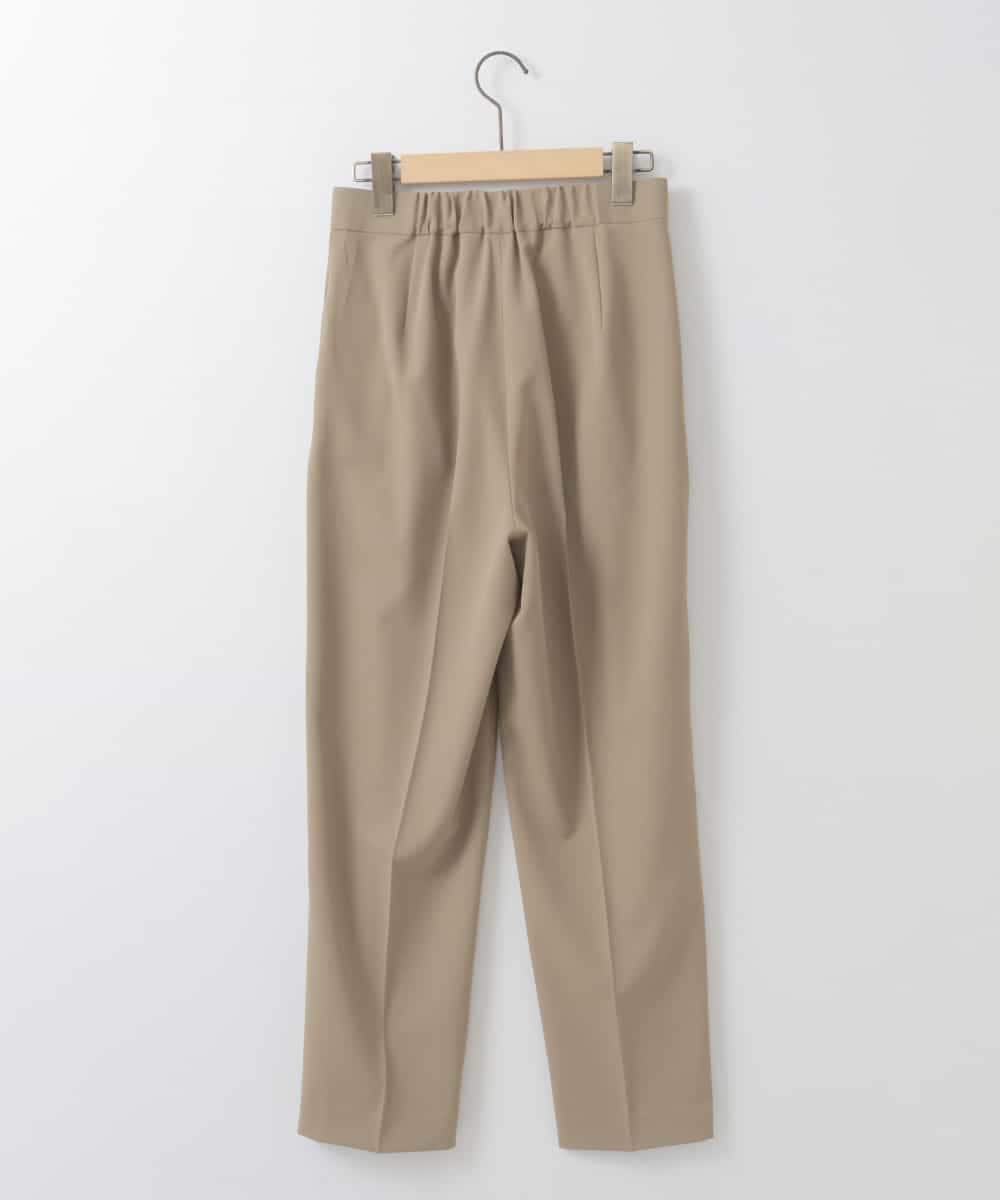 ZMLEE02100 al'aise modulation(アレーズモジュレーション) 【洗える】フルダルテーパードパンツ ベージュ