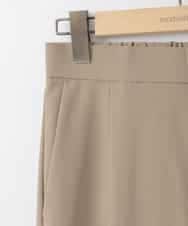 ZMLEE02100 al'aise modulation(アレーズモジュレーション) 【洗える】フルダルテーパードパンツ ベージュ