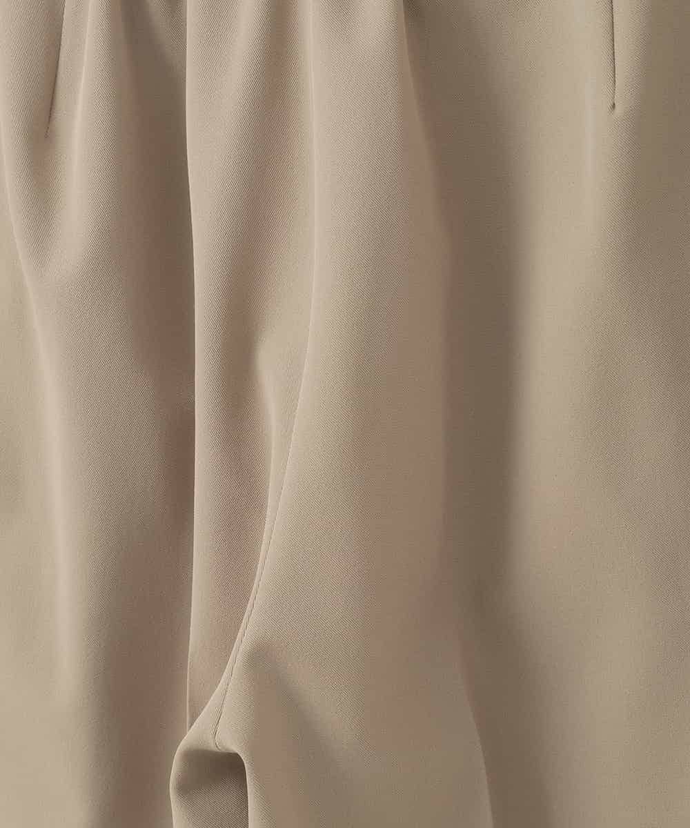 ZMLEE02100 al'aise modulation(アレーズモジュレーション) 【洗える】フルダルテーパードパンツ ベージュ