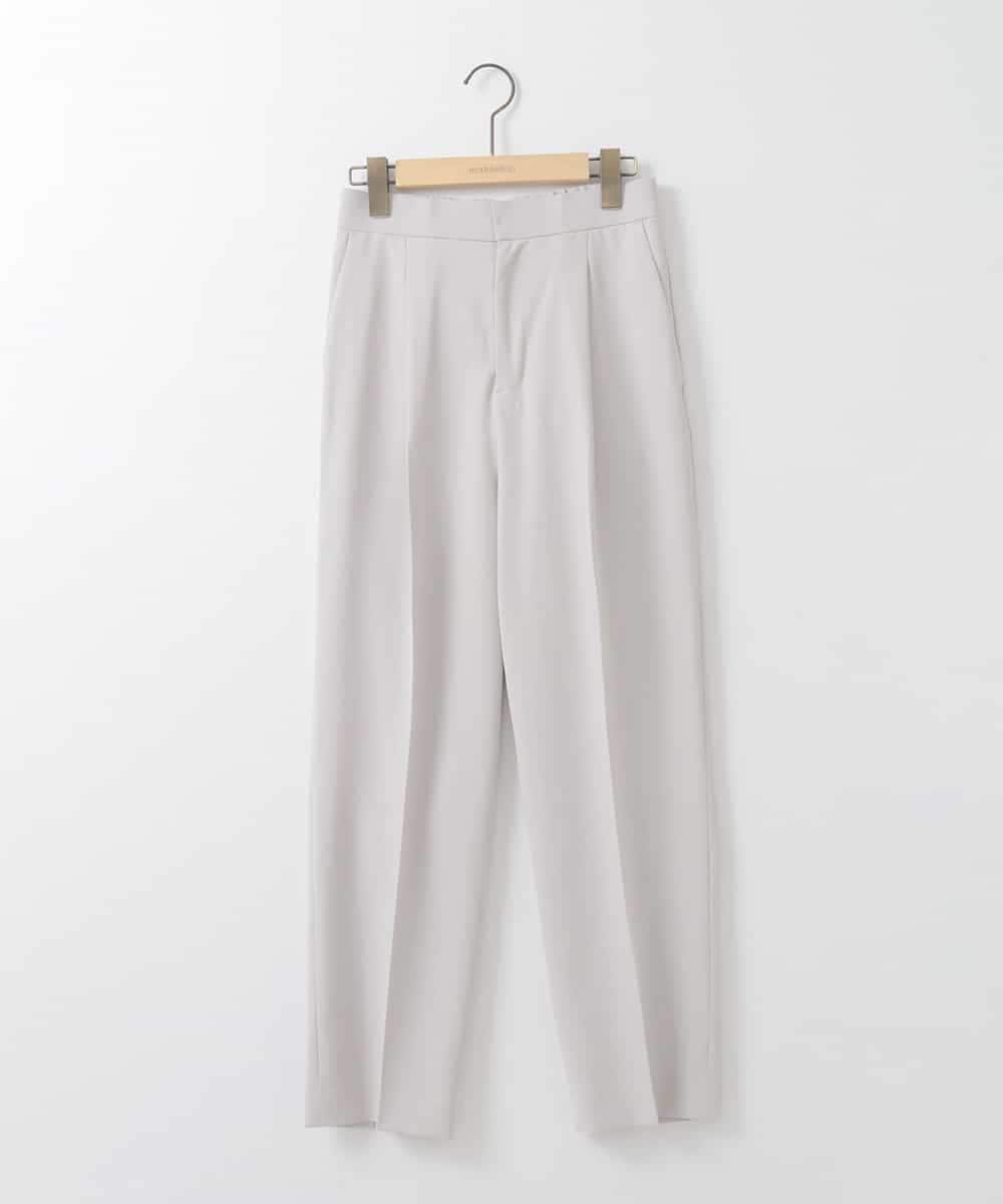 ZMLEE02100 al'aise modulation(アレーズモジュレーション) 【洗える】フルダルテーパードパンツ グレー