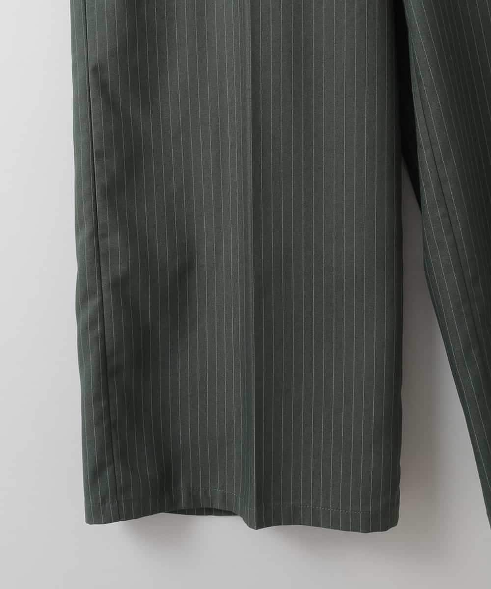 ZMLEE05160 al'aise modulation(アレーズモジュレーション) 異素材ドッキングワイドパンツ グレー