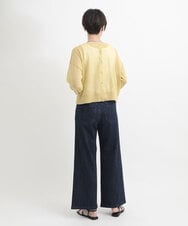 ZMLGB01150 al'aise modulation(アレーズモジュレーション) ウエストリブリラックスデニムパンツ インディゴ