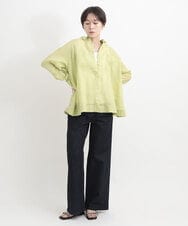 ZMLGB01150 al'aise modulation(アレーズモジュレーション) ウエストリブリラックスデニムパンツ ネイビー