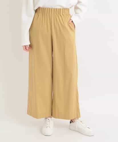 ZMLGB20098  ウエストギャザーワイドストレッチパンツ