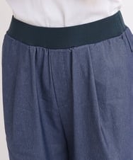 ZMLGB23149 al'aise modulation(アレーズモジュレーション) ハイストレッチタックワイドパンツ ネイビー