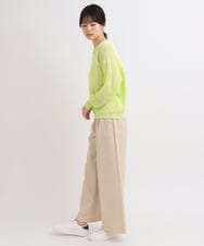 ZMLGB23149 al'aise modulation(アレーズモジュレーション) ハイストレッチタックワイドパンツ ベージュ