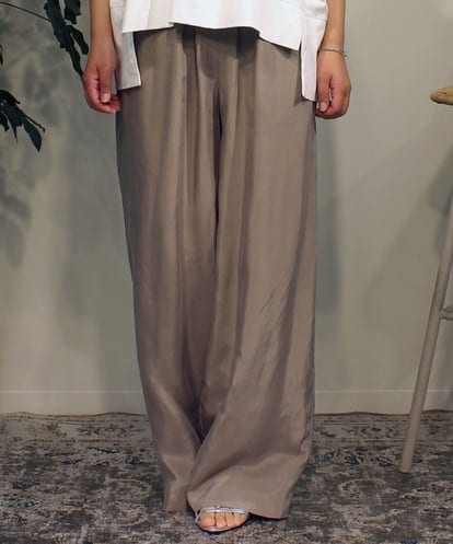 ZMLGB30150  ドレープデザインワイドパンツ