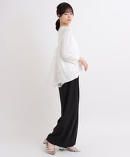 ZMLGB32160 al'aise modulation(アレーズモジュレーション) 【セットアップ対応】フロントタックコクーンパンツ ブラック