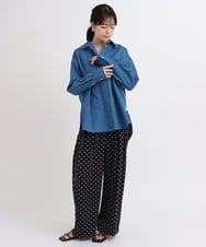 ZMLGB36148 al'aise modulation(アレーズモジュレーション) ドットタックデザインパンツ ブラック