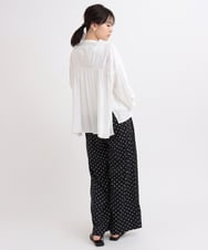 ZMLGB36148 al'aise modulation(アレーズモジュレーション) ドットタックデザインパンツ ブラック