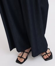 ZMLGB37148 al'aise modulation(アレーズモジュレーション) デニムライクタックワイドパンツ ネイビー