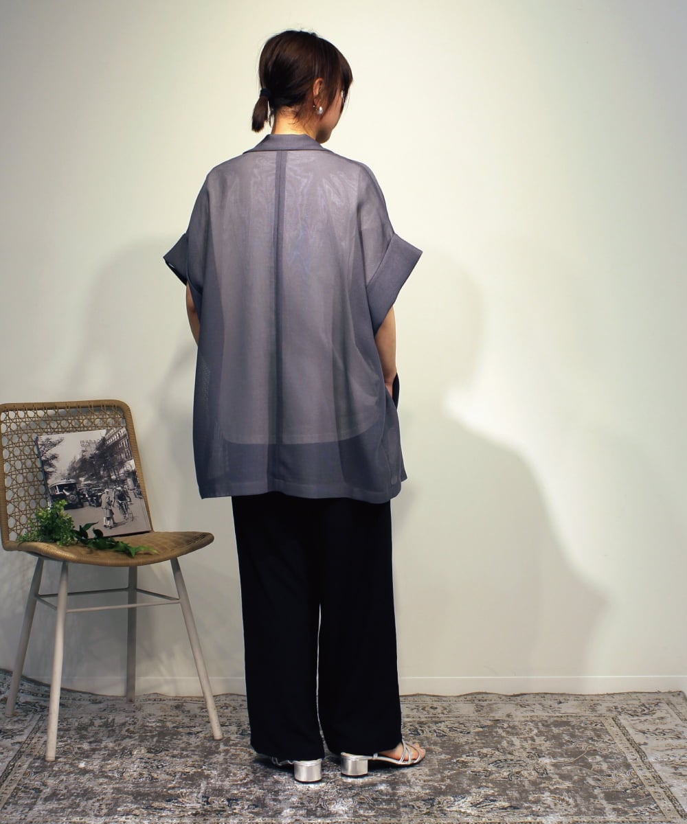 ZMLGB49148 al'aise modulation(アレーズモジュレーション) ワイドシルエットイージーパンツ ブラック