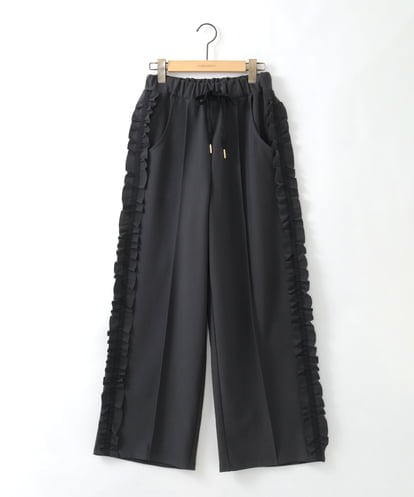 ZMLGE06099 al'aise modulation 配色ラインフリルイージーパンツ