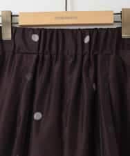 ZMLGE10160 al'aise modulation(アレーズモジュレーション) シアードットワイドパンツ ブラウン