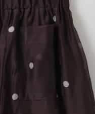 ZMLGE10160 al'aise modulation(アレーズモジュレーション) シアードットワイドパンツ ブラウン