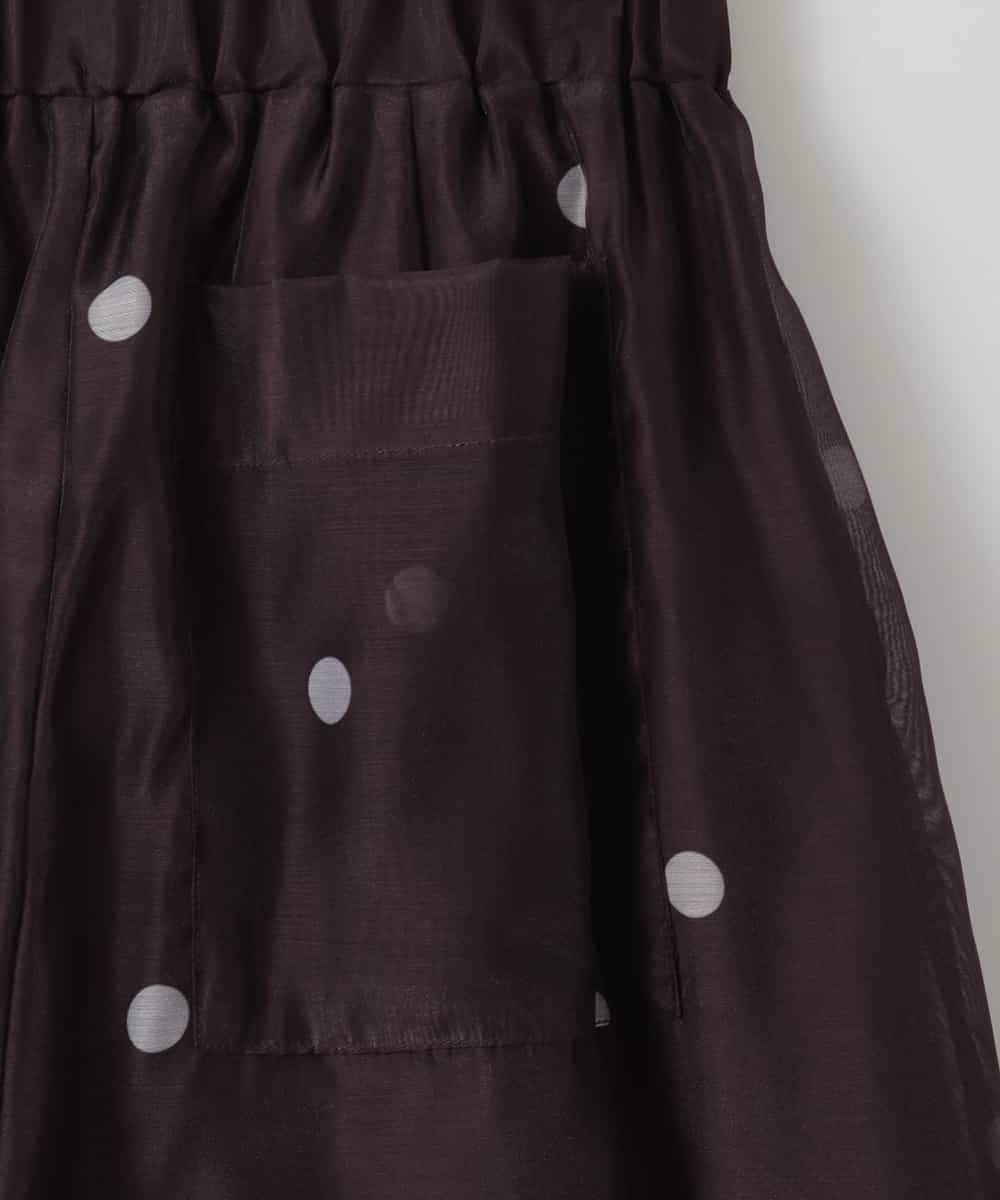 ZMLGE10160 al'aise modulation(アレーズモジュレーション) シアードットワイドパンツ ブラウン