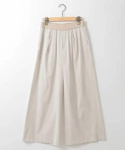 ZMLGE11160 al'aise modulation リネンブレンドストレッチワイドパンツ