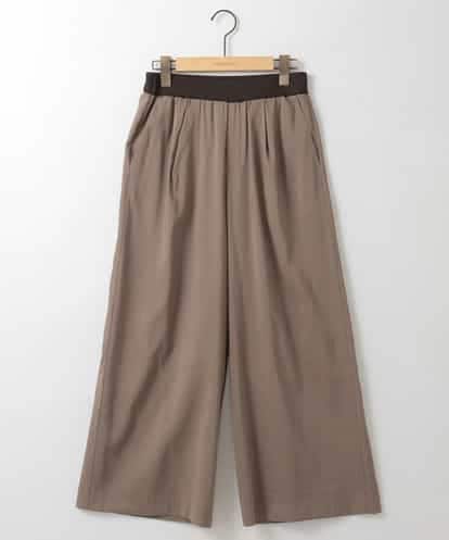 ZMLGE11160 al'aise modulation リネンブレンドストレッチワイドパンツ