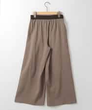 ZMLGE11160 al'aise modulation(アレーズモジュレーション) リネンブレンドストレッチワイドパンツ ベージュ