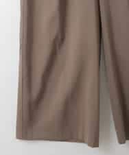 ZMLGE11160 al'aise modulation(アレーズモジュレーション) リネンブレンドストレッチワイドパンツ ベージュ