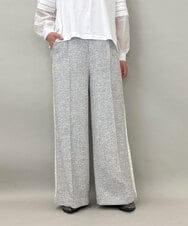 ZMLGE13160 al'aise modulation(アレーズモジュレーション) ツイードワイドパンツ グレー
