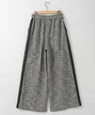 ZMLGE13160 al'aise modulation(アレーズモジュレーション) ツイードワイドパンツ ブラック