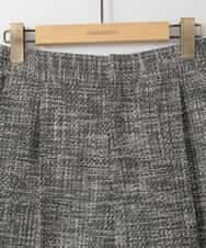 ZMLGE13160 al'aise modulation(アレーズモジュレーション) ツイードワイドパンツ ブラック