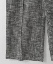 ZMLGE13160 al'aise modulation(アレーズモジュレーション) ツイードワイドパンツ ブラック