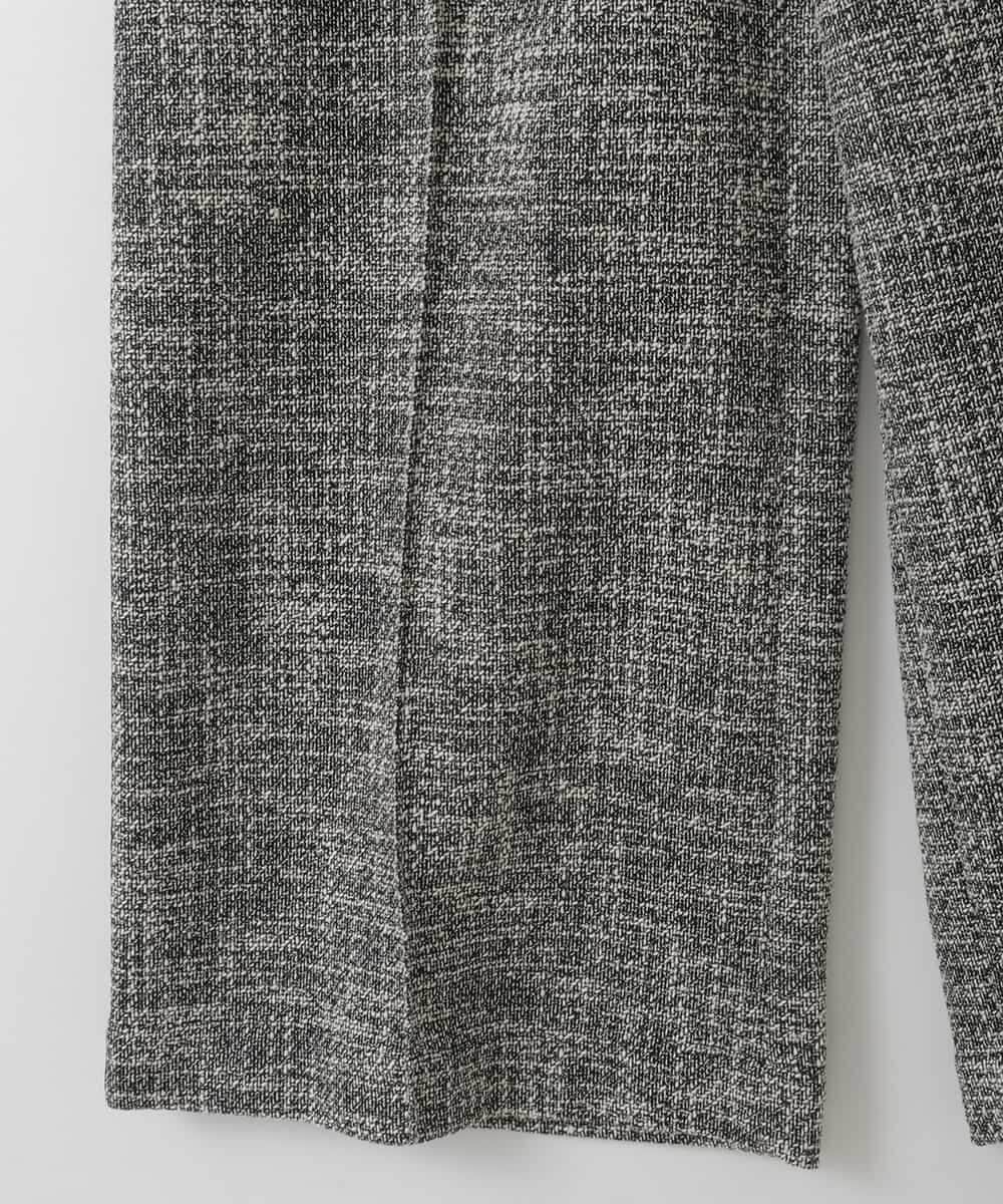 ZMLGE13160 al'aise modulation(アレーズモジュレーション) ツイードワイドパンツ ブラック