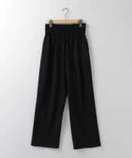 ZMLGE14148 al'aise modulation(アレーズモジュレーション) ウエストシャーリングパンツ ブラック