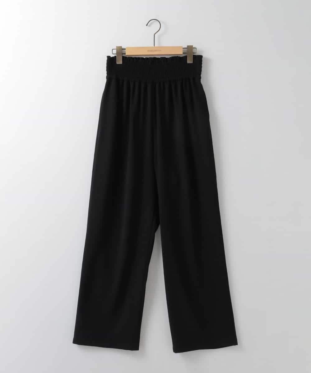 ZMLGE14148 al'aise modulation(アレーズモジュレーション) ウエストシャーリングパンツ ブラック