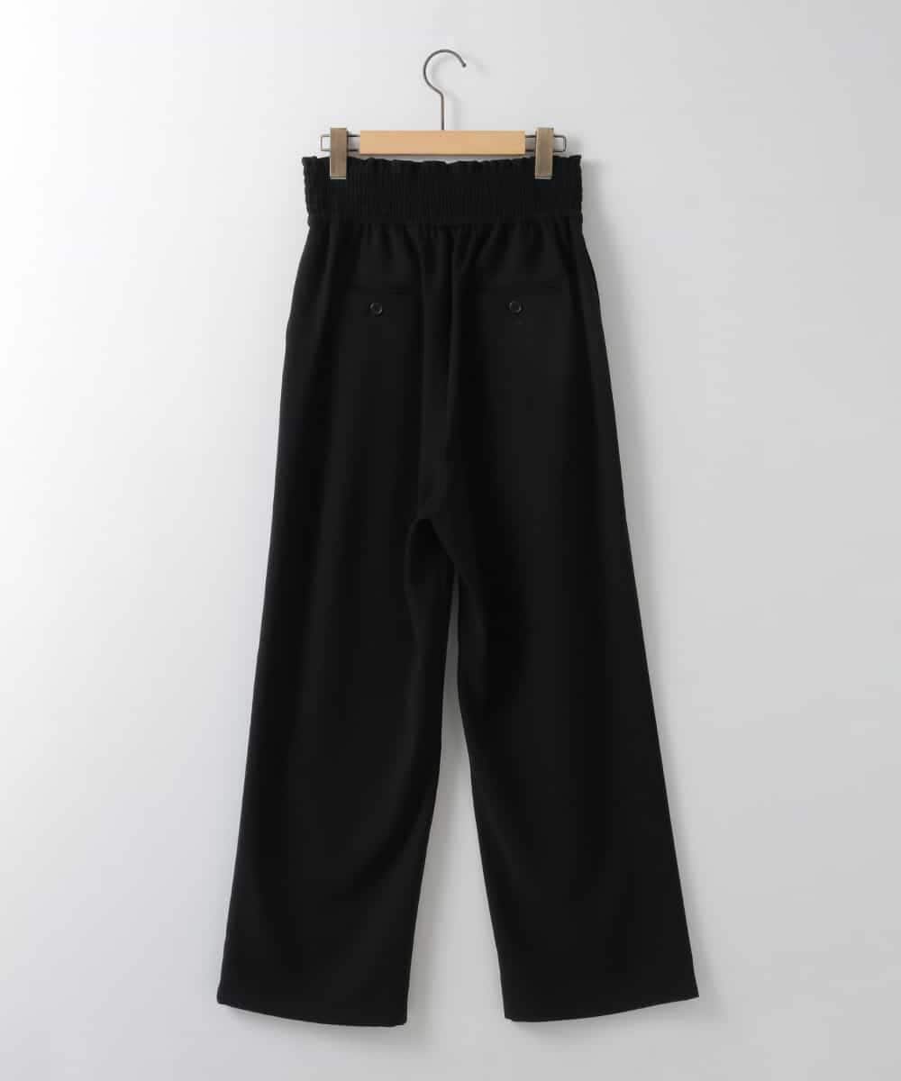 ZMLGE14148 al'aise modulation(アレーズモジュレーション) ウエストシャーリングパンツ ブラック