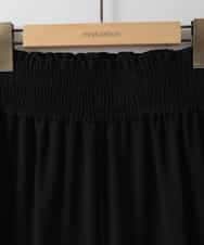 ZMLGE14148 al'aise modulation(アレーズモジュレーション) ウエストシャーリングパンツ ブラック