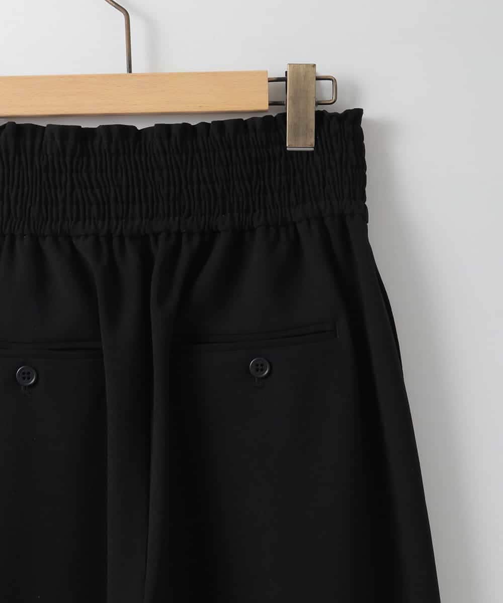 ZMLGE14148 al'aise modulation(アレーズモジュレーション) ウエストシャーリングパンツ ブラック