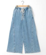 ZMLGE15140 al'aise modulation(アレーズモジュレーション) ワイドデニムパンツ ブルー