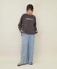 ZMLGE15140 al'aise modulation(アレーズモジュレーション) ワイドデニムパンツ ブルー